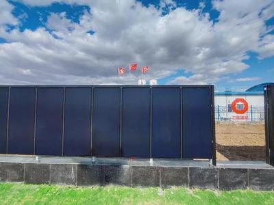 会发电的围墙你见过吗?--青岛首例薄膜太阳能电池围墙现身莱西经济开发区